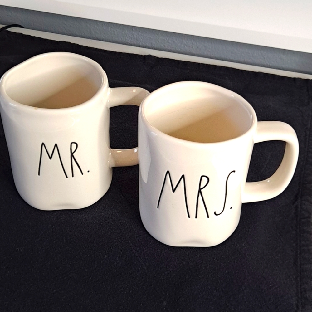Rea Dunn Artisan Collection MR. & MRS. Wedding Mugs by Magenta